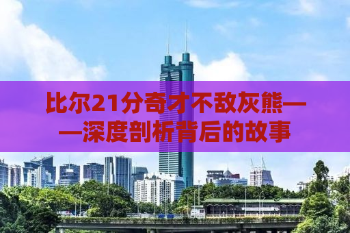 比尔21分奇才不敌灰熊——深度剖析背后的故事
