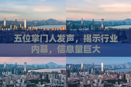五位掌门人发声，揭示行业内幕，信息量巨大