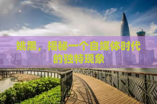 姚黑，揭秘一个自媒体时代的独特现象