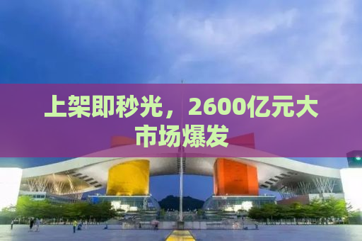 上架即秒光，2600亿元大市场爆发