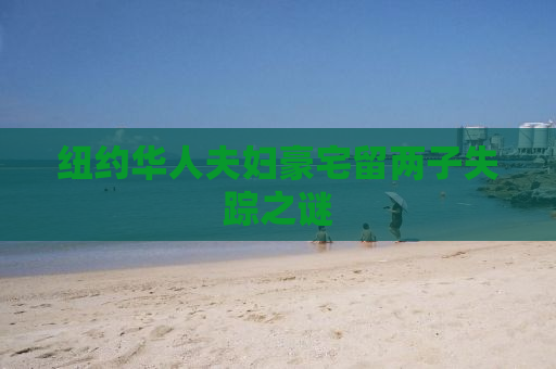 纽约华人夫妇豪宅留两子失踪之谜