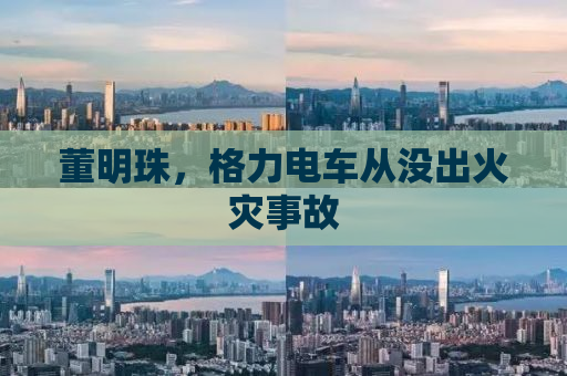 董明珠，格力电车从没出火灾事故