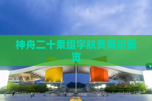 神舟二十乘组宇航员简历概览