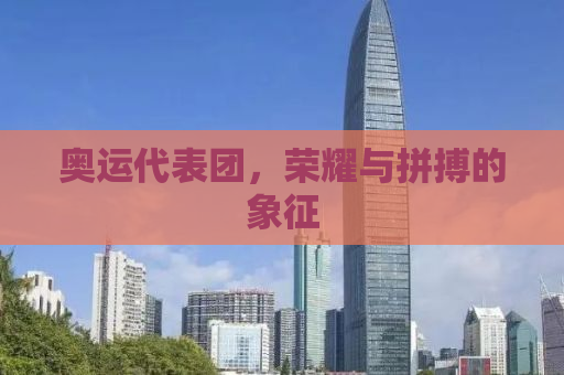 奥运代表团，荣耀与拼搏的象征