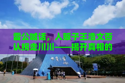 雷公喊话，人贩子王浩文否认拐走川川——揭开真相的自媒体调查