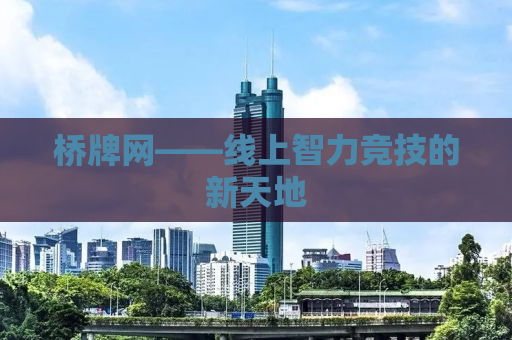 桥牌网——线上智力竞技的新天地