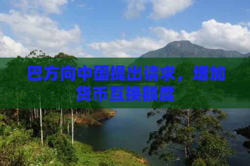 巴方向中国提出请求，增加货币互换额度