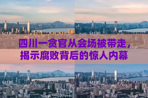 四川一贪官从会场被带走，揭示腐败背后的惊人内幕