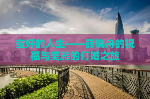 蛮好的人生——薛晓舟的祝福与吴雅的订婚之旅
