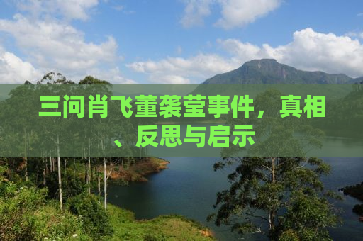 三问肖飞董袭莹事件，真相、反思与启示